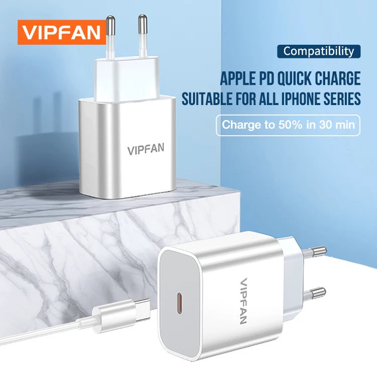 VF-E4 pd 20 Вт pd usb c для быстрого настенного зарядного устройства, 20 Вт мобильного телефона адаптер usb 18 Вт зарядные устройства для телефона