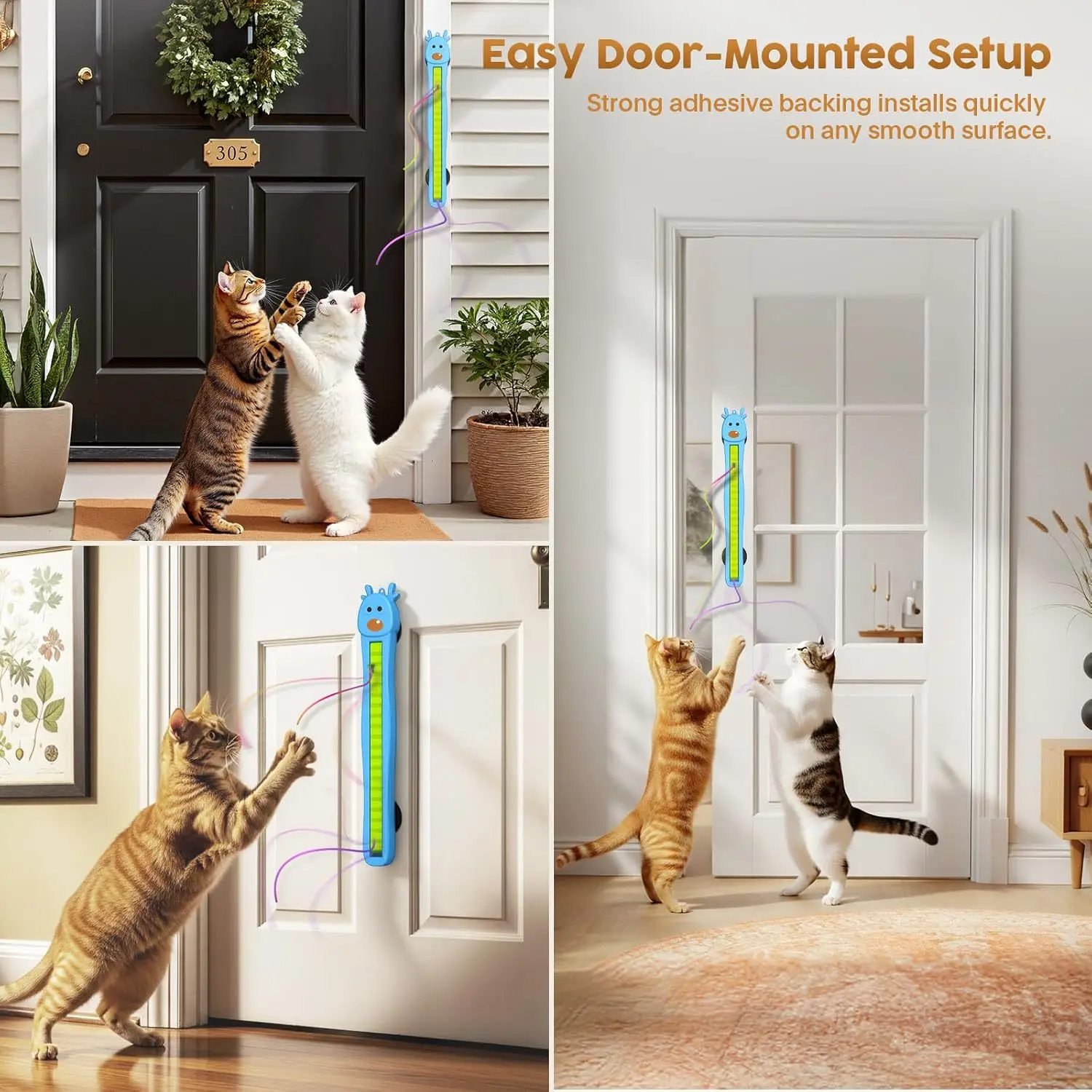 Automatic Moving Rope cat Toy - Rechargeable Electric Playset for Indoor Pet Interactive Toys details