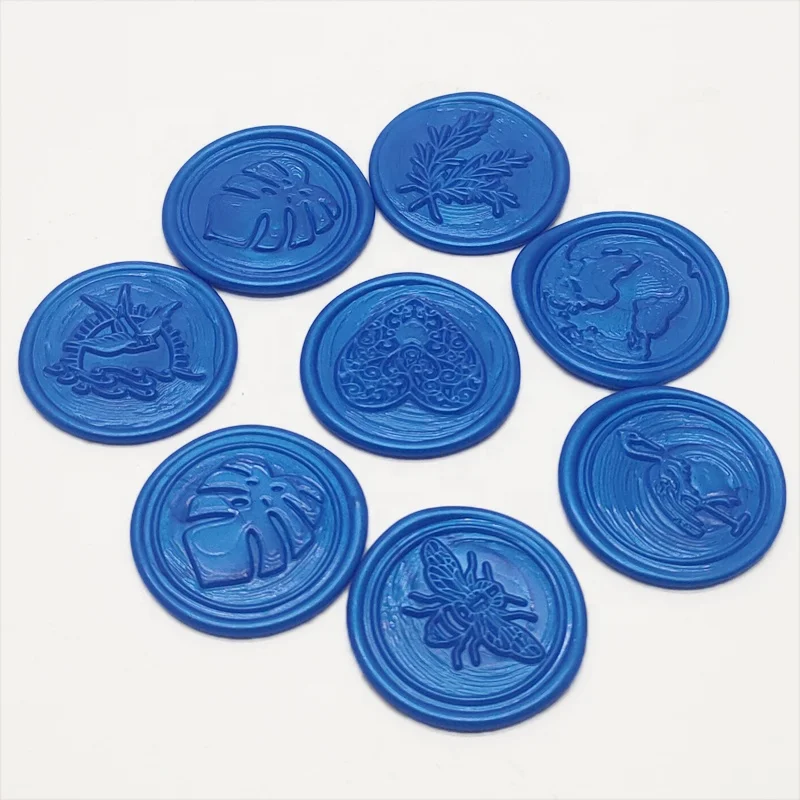 Luxury Resin Rubber Embossing Wax Stamps Seal Labels Automatic Heat