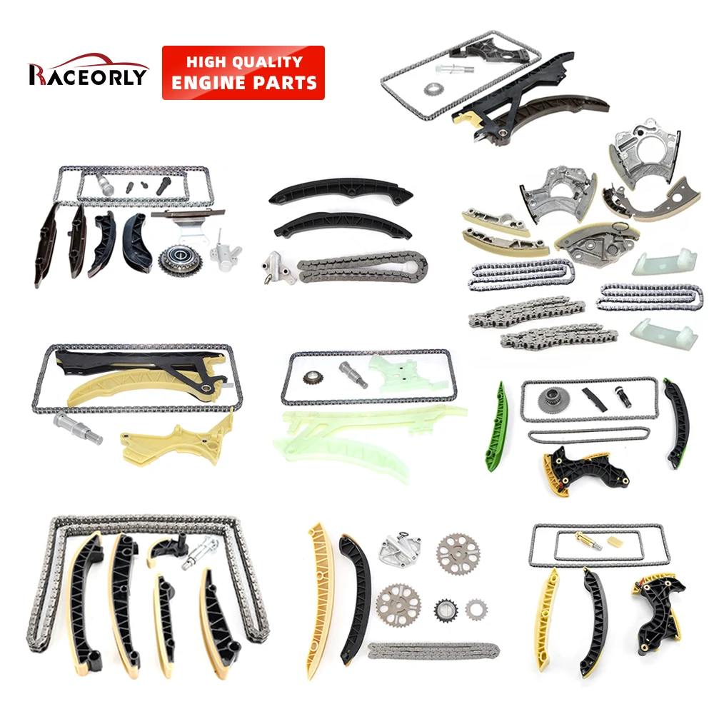 RACEORLY Timing Chain Kit 03H109513B for Audi VW 3.6L VR6 Engine Fit Q7 Touareg BHK CNG BWS 03H109509A 03H109507