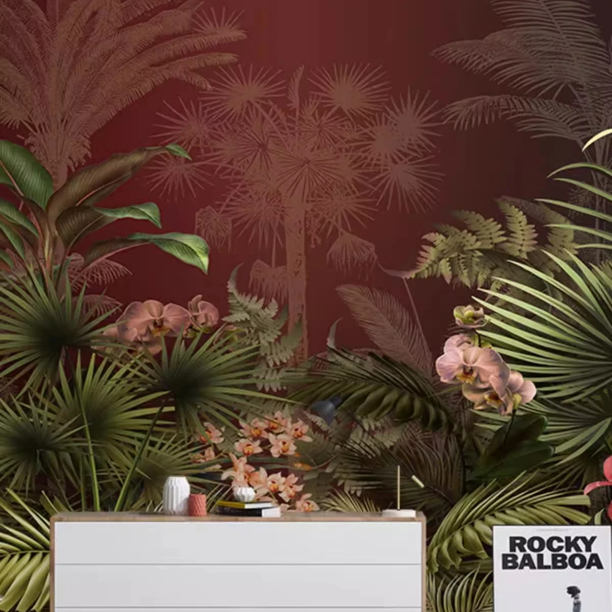 Alibaba.com: American hand-painted zebra mural wallpaper, tropical ...