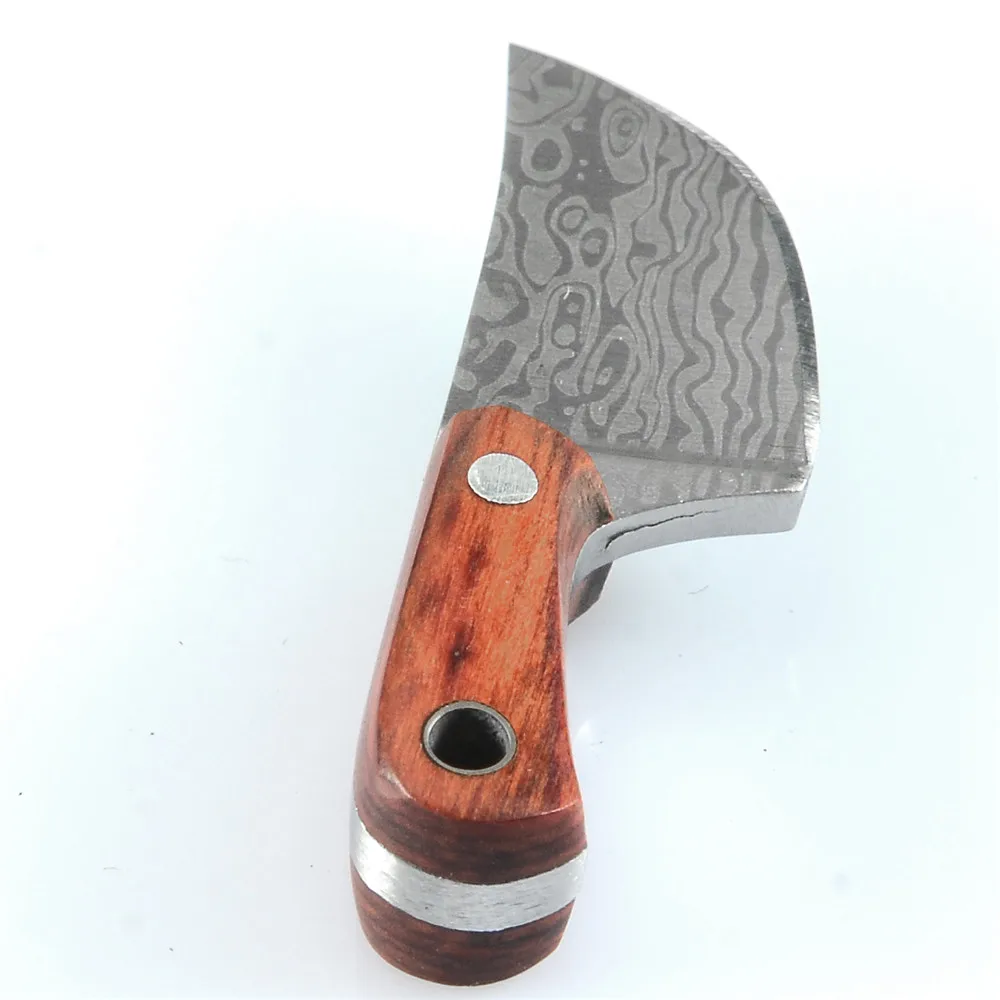 Razor Sharp Holidays Gift Iron Box Cutting Knives Self Defence Keychain Mini Fruit Small Kitchen Knife With Sheath