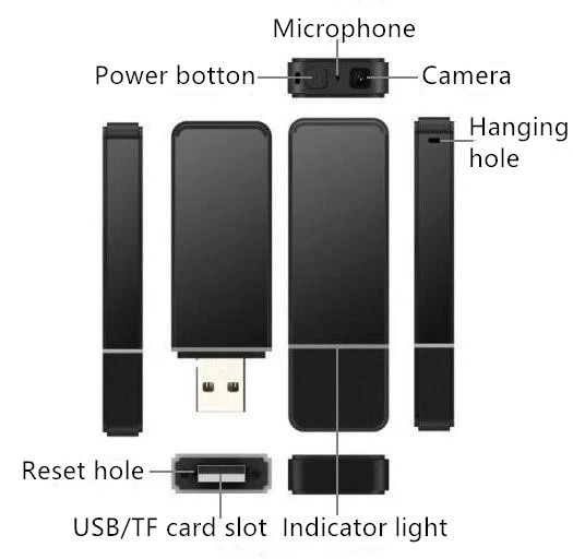 product-Full HD video recording USB mini camera,supporting 128GB high-capacity TF Card-Hnsat-img