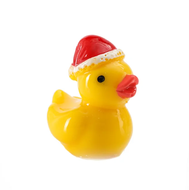 100 stks Mini Paaseenden Hars Konijn, 5 Kleuren Mini Konijn Beeldjes Kleine Eenden met Konijnenoren Hars Tuin Miniatuur Landschap Ambachten Ornament Accessoires voor Home Decor Poppenhuis