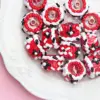 Perline rosse e bianche crema rossa