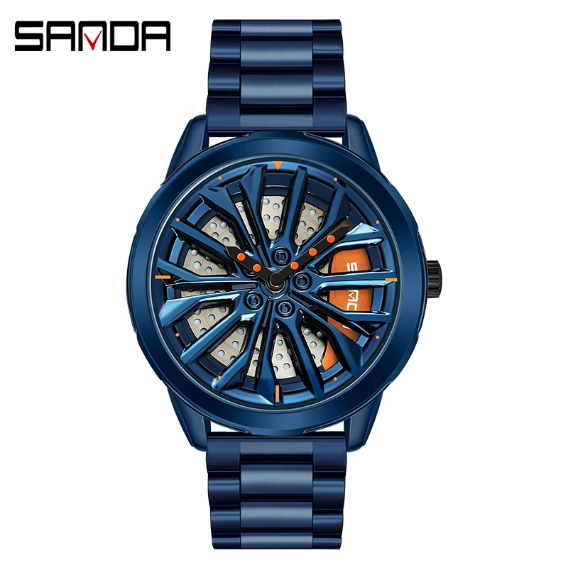 SANDA P1063 Men's Quartz Watch - Stylish & Water Resistant