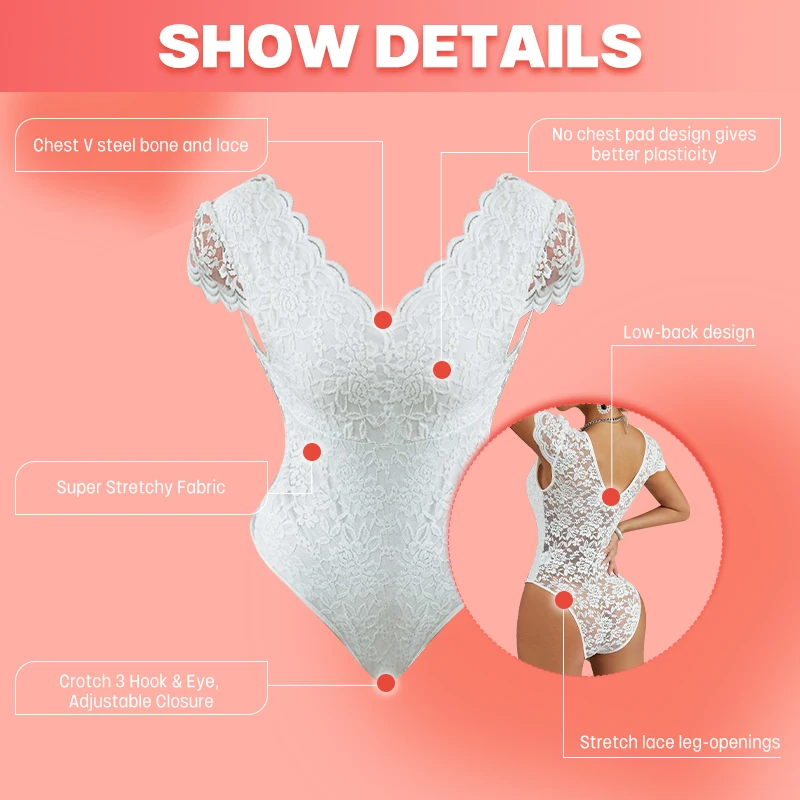 backless girdle for wedding dress Gorgeous Applique Detail Backless Lace Up Slip Wedding Dress White / XL