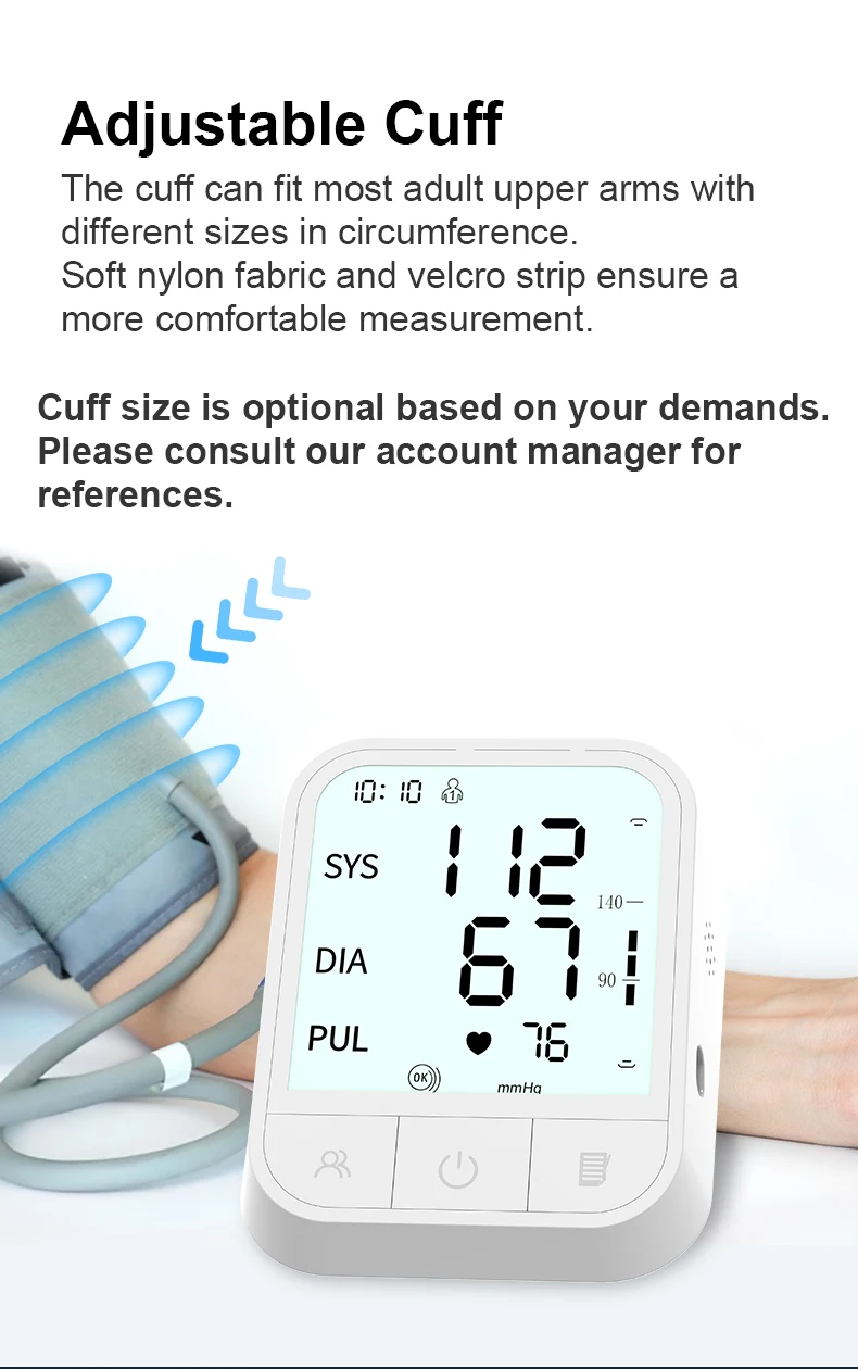 Automatic Bp Monitor Blood Pressure Machine Sphygmomanometer ...