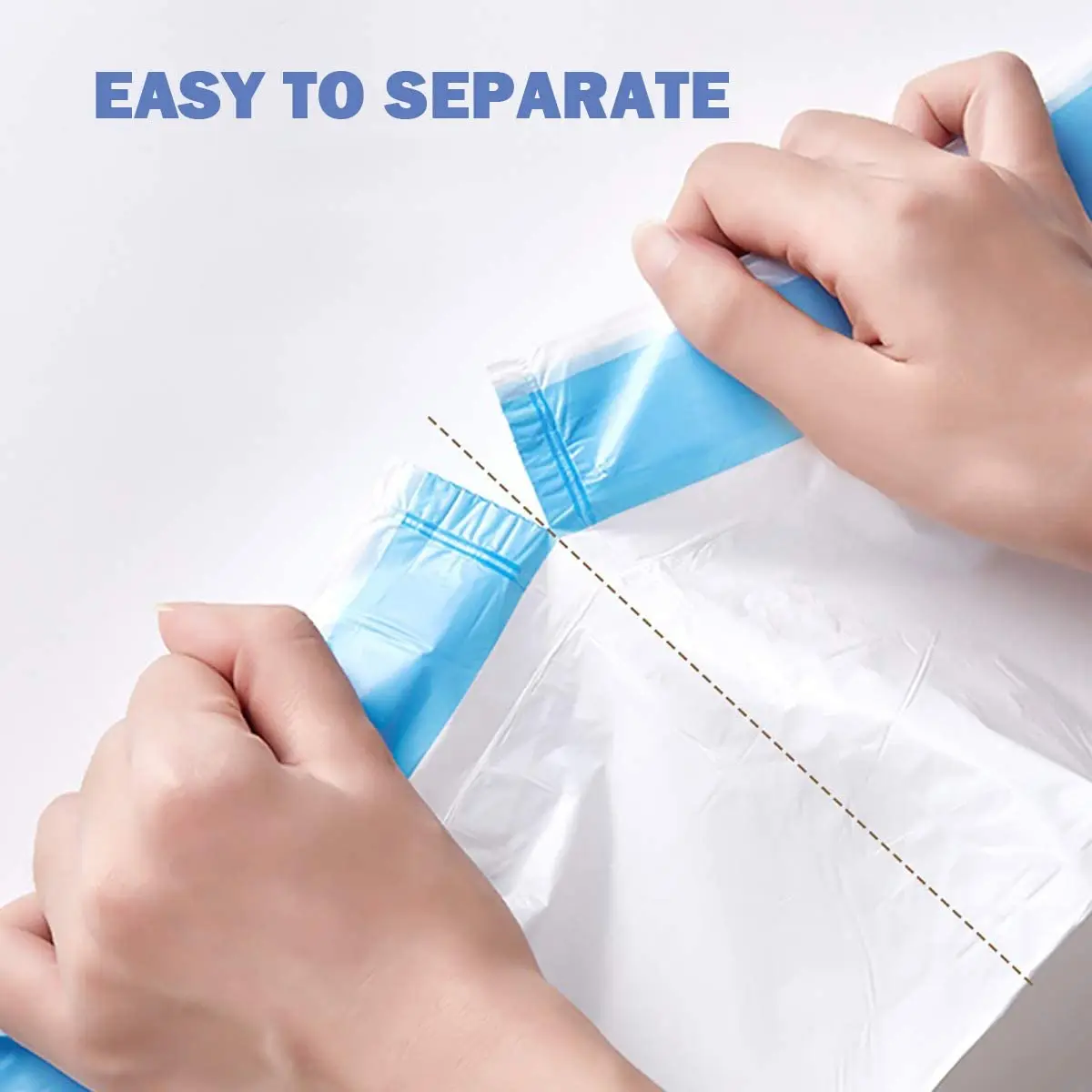Shrink Bag Drawstring Garbage Packaging Eco-friendly LDPE Plastic Custom Logo Biodegradable Disposable Package Polybag Accept