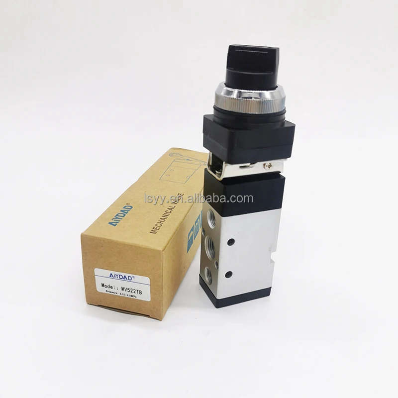 MV522 Series Two Position Five Way Mechanical Valve MV522 MV522R MV522PP MV522LB MV522TB