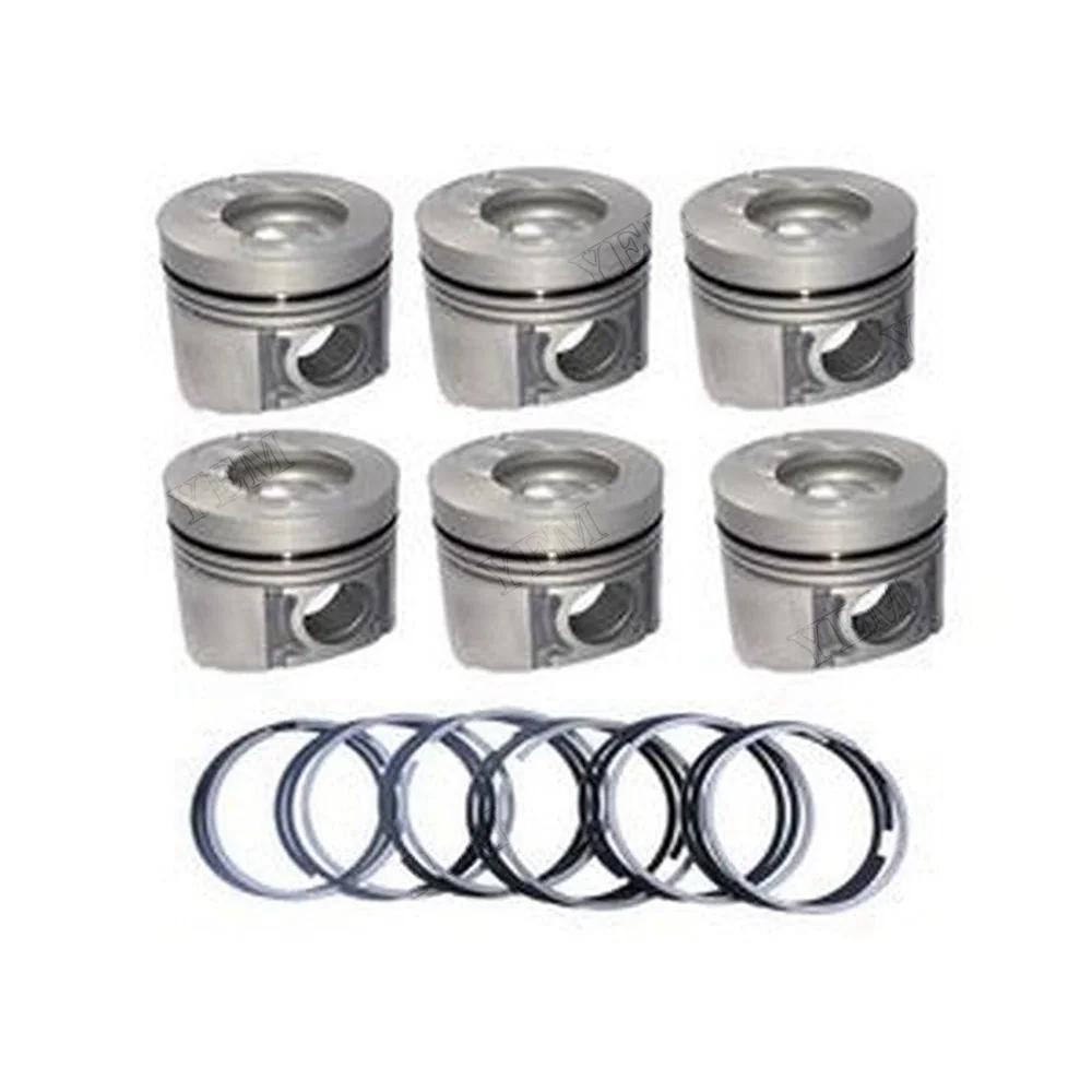 Piston & Piston Ring 1121119170 for Isuzu Engine 4BG1 6BG1 Hitachi Excavator EX125WD-5 EX200-5 EX210H-5