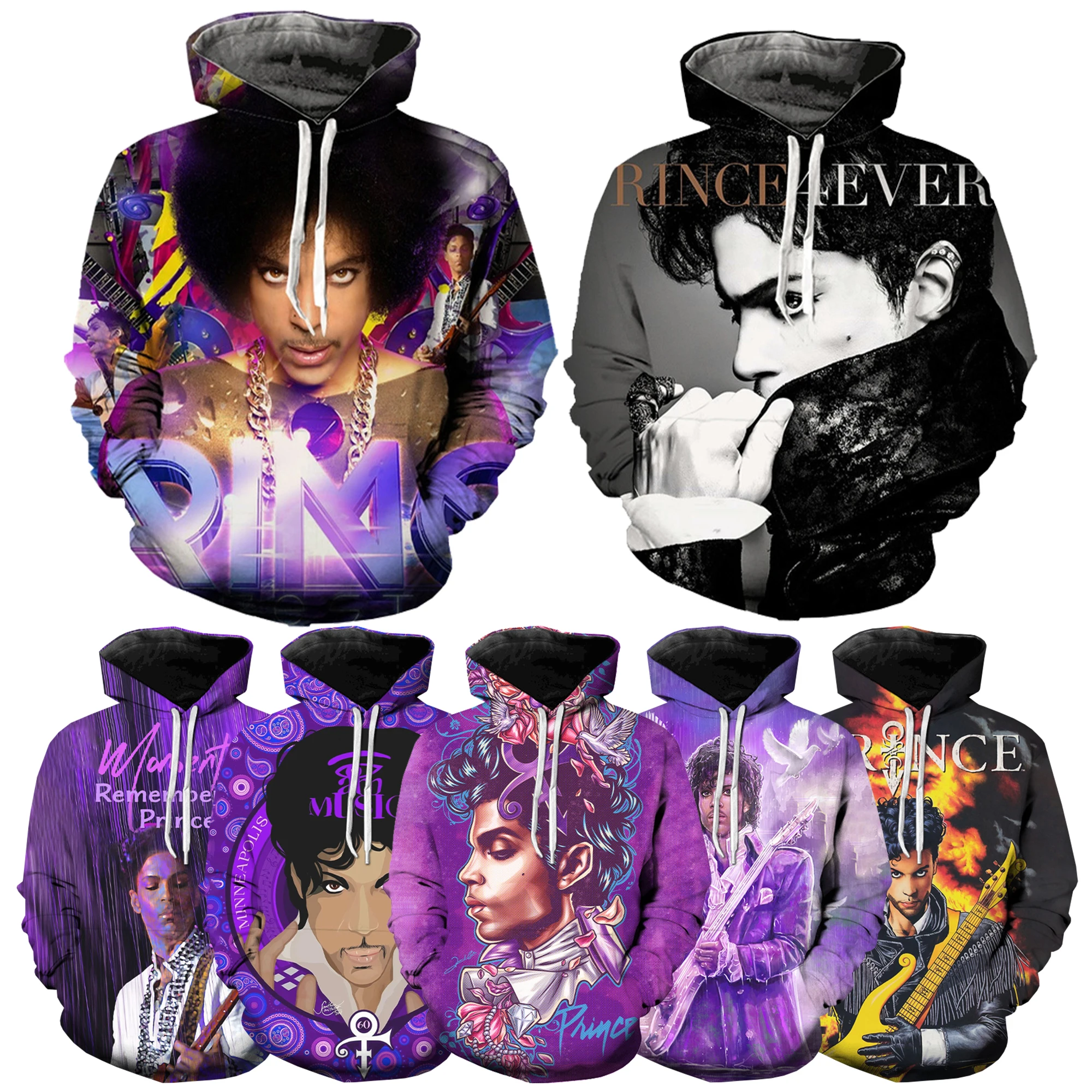 Popular Singer Prince Rogers Nelson Purple NewFashion 3DPrint