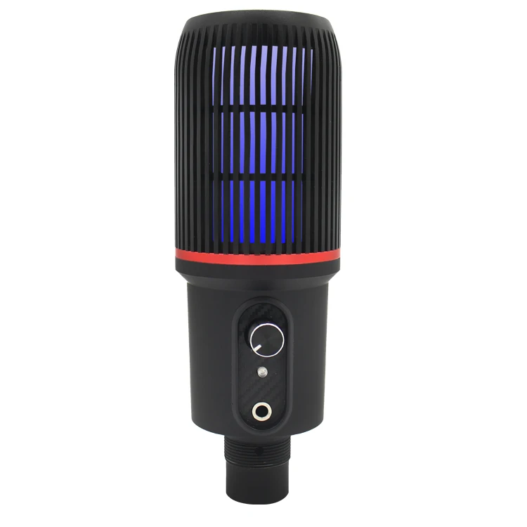 New Creative design RGB USB Condenser microphone Recording Youtube Mic Online Gaming desktop Computer microphone