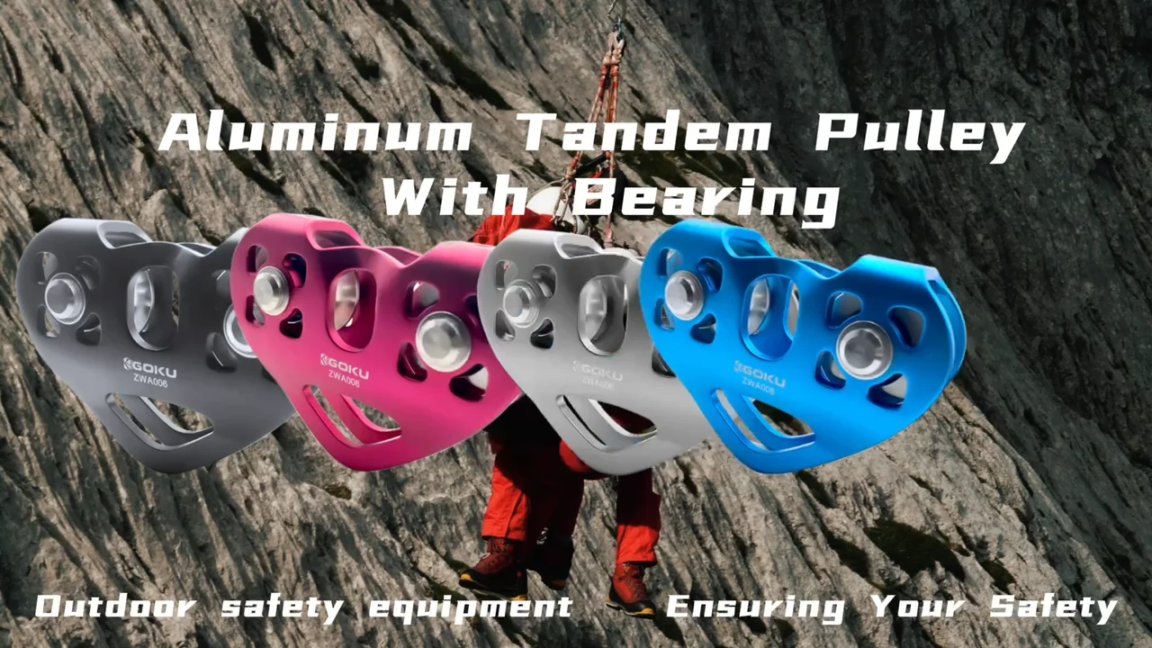 Aluminum Double Pulley Highstrength Alloy Pulley Compact With Sheaves