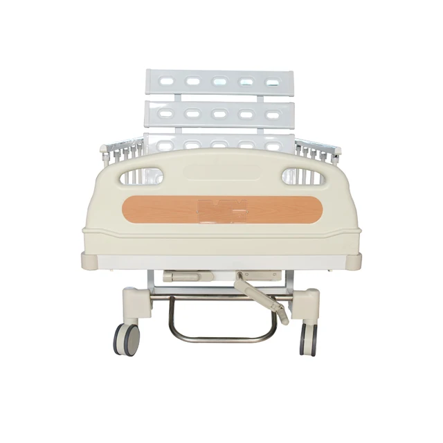 B01-III-10 Stainless Steel Manual ICU Hospital Bed 3 Cranks Multifunction Adjustable Cheap Price Foldable Design