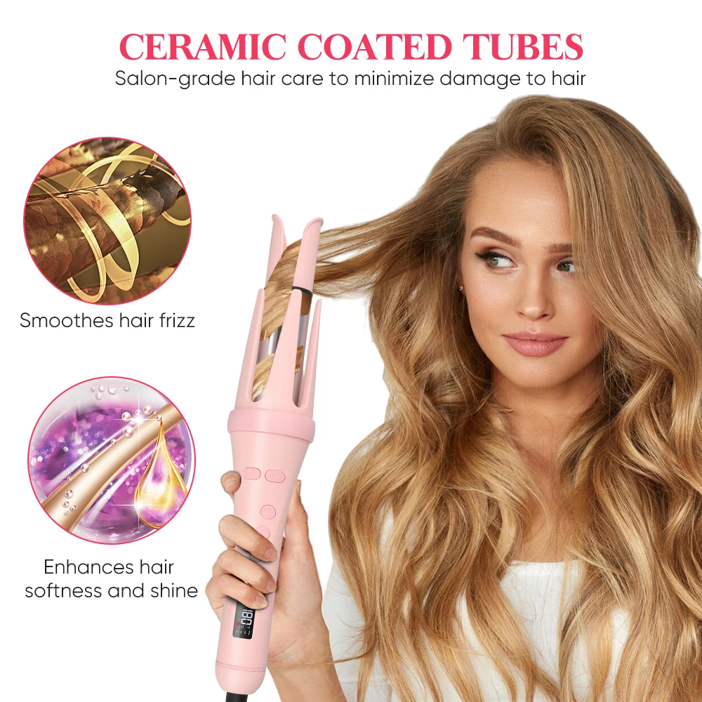 Wholesale Price Smart Automatic Hair Curler Curling Iron Professional Auto  Rotating Fast Heating Portable Ceramic Hair Curler