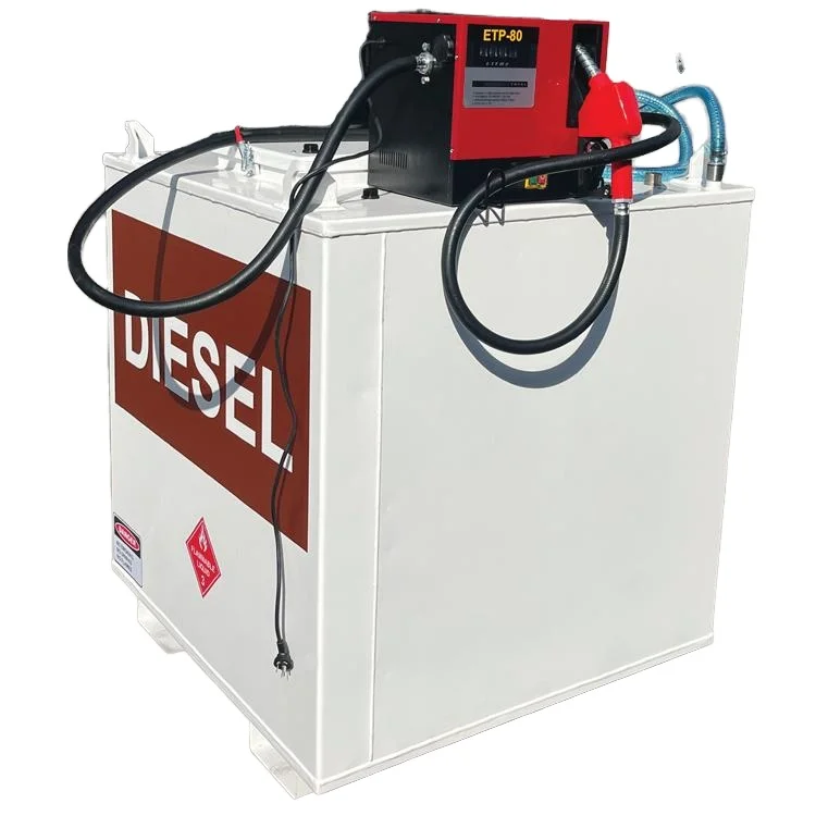 Factory Direct 1000 Liter Capacity New Double Wall Diesel Fuel Tank with Pump Storage Tank on Sale