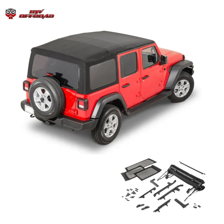Hw 4x4 Pickup Truck Soft Top Kit For Wrangler Jl 18-22 Exterior Accessories  - Buy Soft Top,Exterior Accessories,Soft Top For Jl Product on 