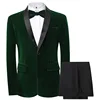 Green Velvet big and tall mens tailored suits