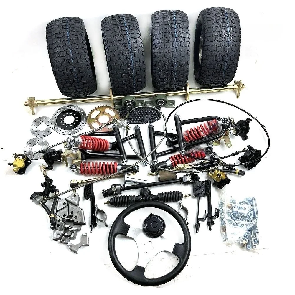 thumbnail image 2 of Complete Steering Kit For 110cc 125cc Go Kart – Wheel, Rack, Pinion, Tie Rods 2 of 6