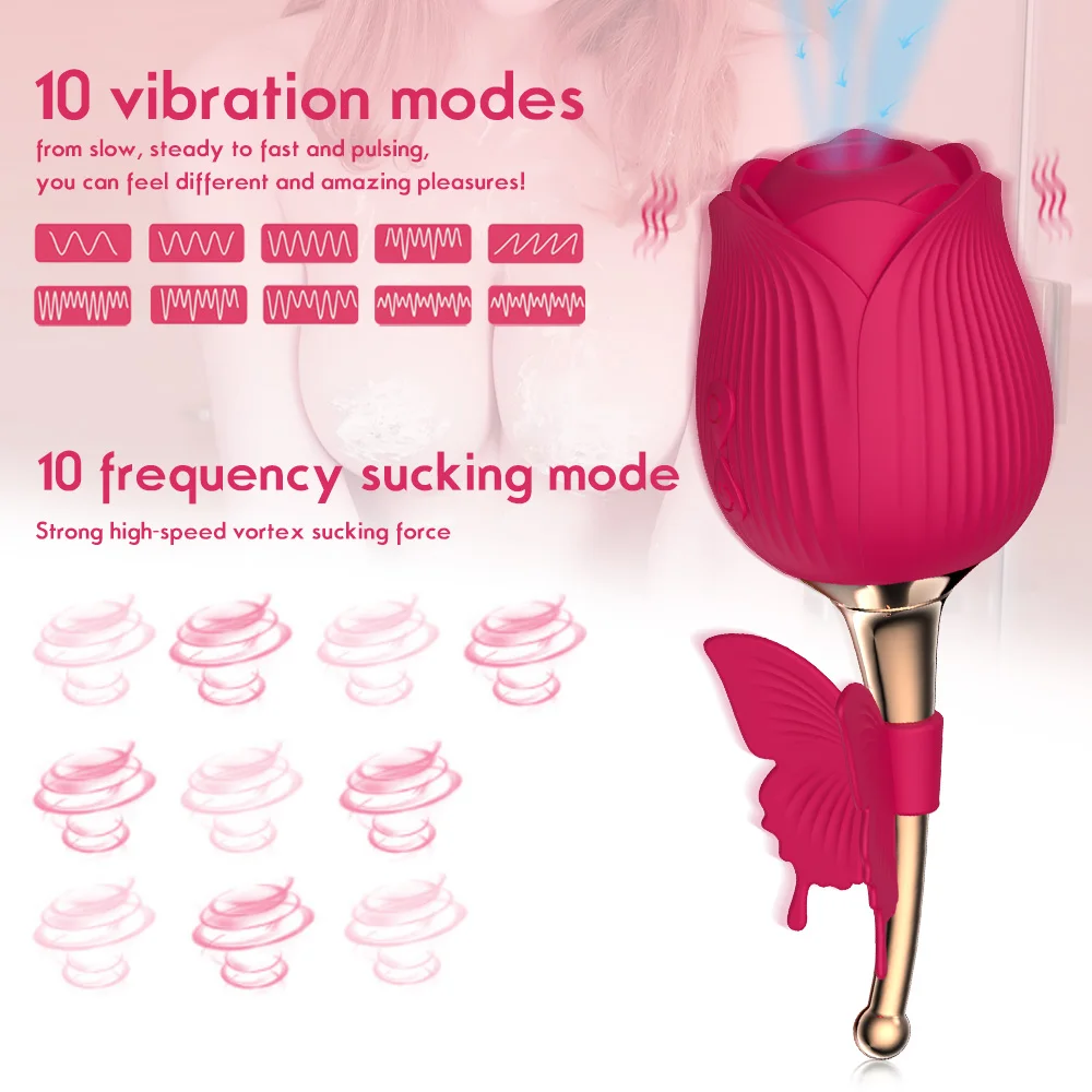 Ultimate Rose Realistic Dildo Vibrator with Extender Pink Vibrator for Added Pleasure