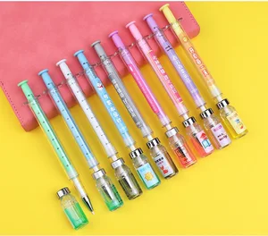 Pharmaceutical Company Hospital Give Away Promotional Writiing Office Gift Injection Design High Quality Custom Logo Gel Pen