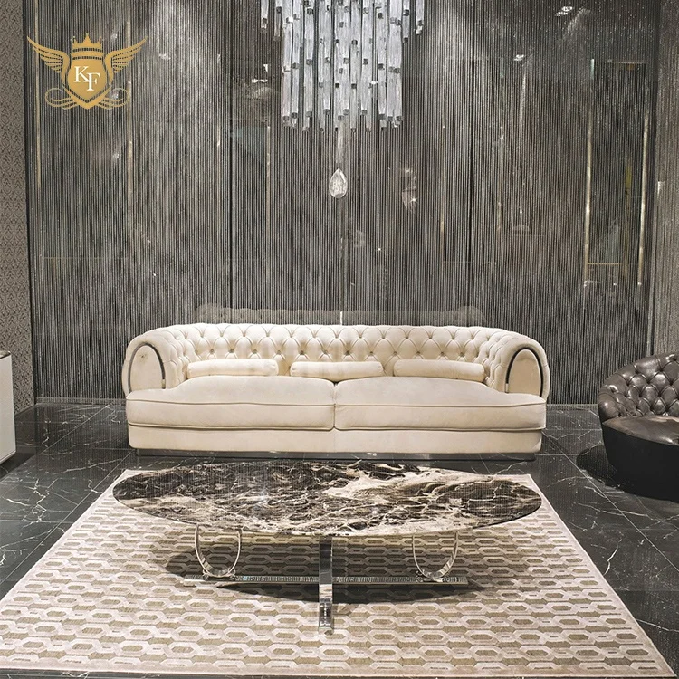 KF CASA Design High End Livingroom Furniture Sofa Set Living Room Lover Seat Sofas for Home Funiture