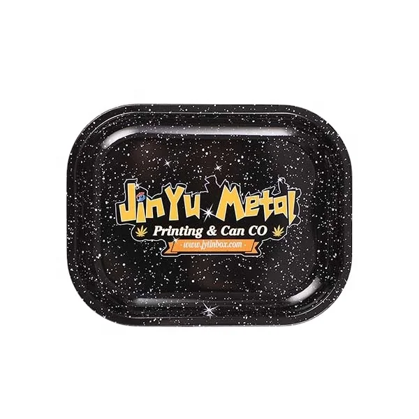 Customised Fancy Glitter Sparkly Rolling Tray Smoking Tin Tray