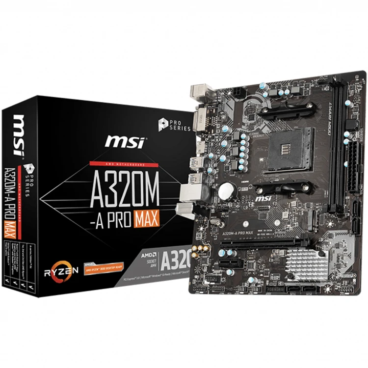 Msi A320m-a Pro Max Micro Atx Gaming Motherboard With Amd Ryzen 3 3200g Cpu  Combo - Buy Msi A320m-a Pro,Msi A320m-a Pro Max With Amd Ryzen 3 3200g Cpu 