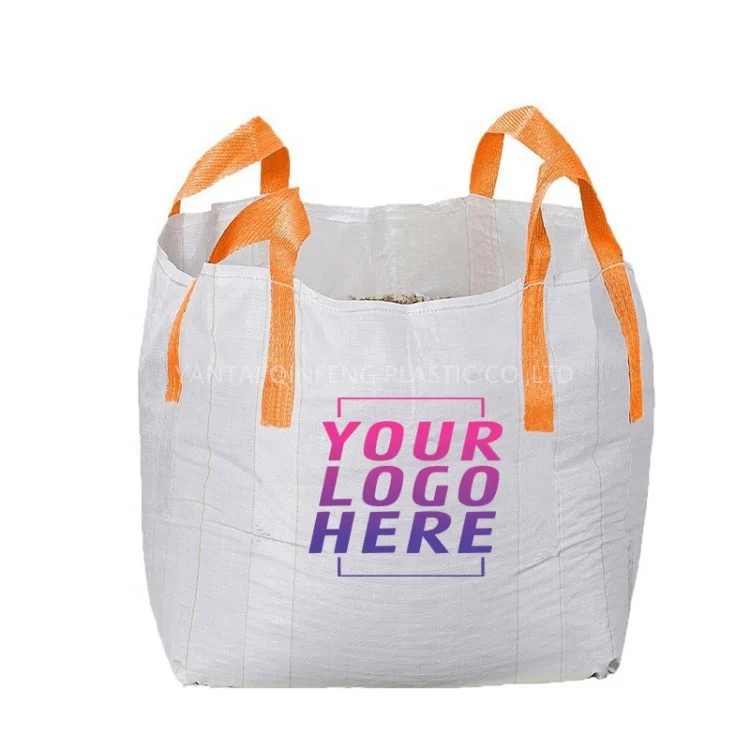 Ton Super Sack 1000kg Jumbo Bag Tubular FIBC Jumbo Zipper Big Ton Bag  Bulk Bag for Sand Construction Cement