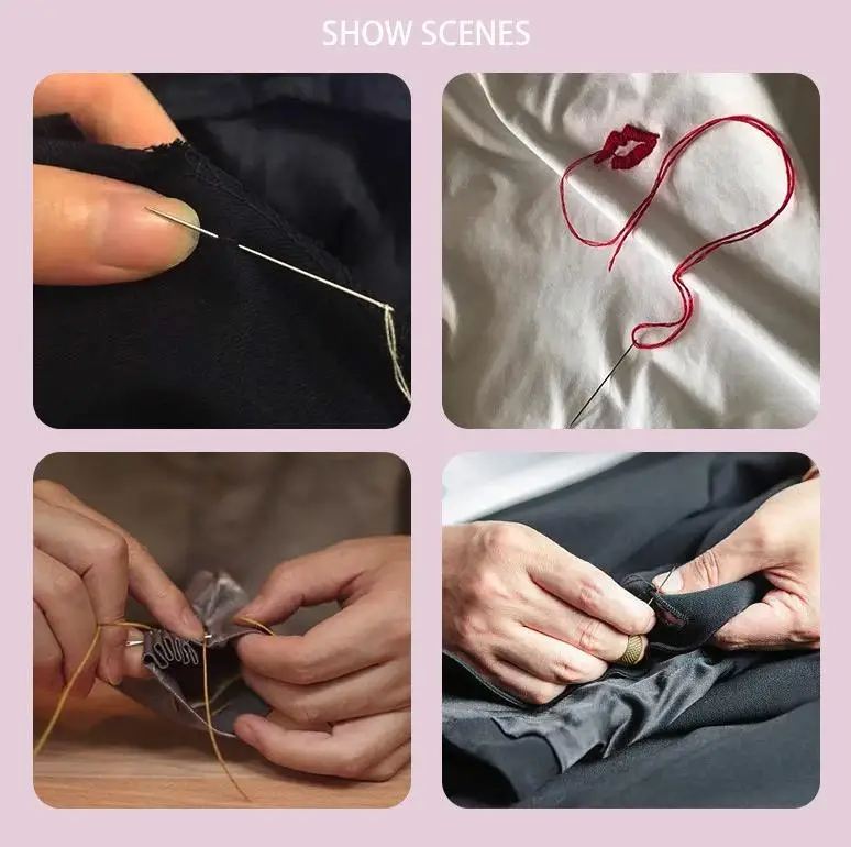 Kit D’aiguilles Pré-filetées - 5 Boîtes De 40 Pièces, Avec Boutons Et épingles, Idéal Couture Voyage