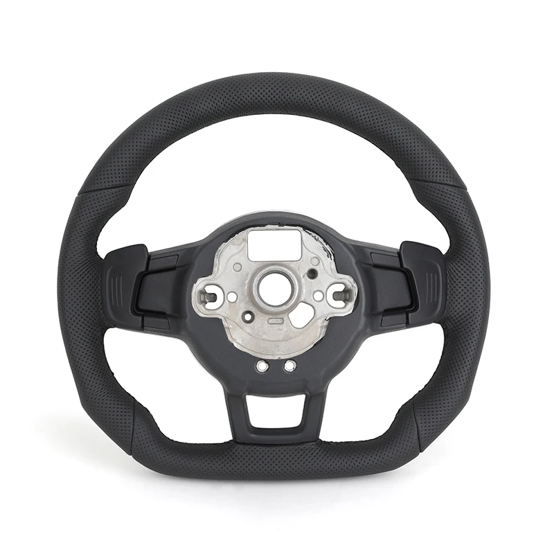 LEDディスプレイRフル穴あきレザーステアリングホイール付きVW