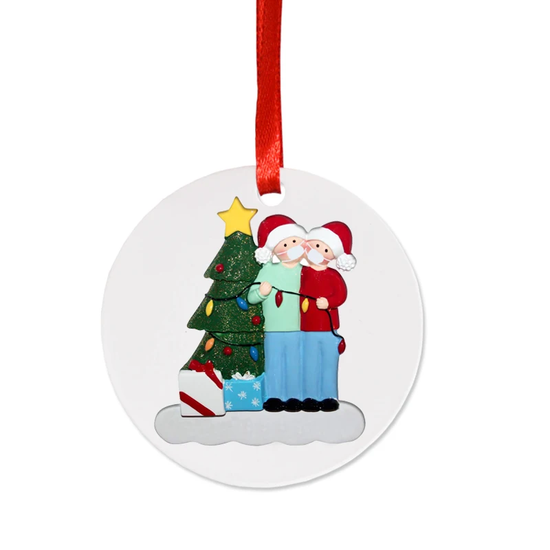 Árvore De Natal Em 2021,Árvore De Natal Em Formato De Árvore De Natal,Decoração  Feita À Mão,Enfeites,Bandeira De Pendurar,2 3 4 5,Resina,Decoração  Personalizada - Buy Ornamento Decorações De Natal Da Família Mascarado Mão -lavado