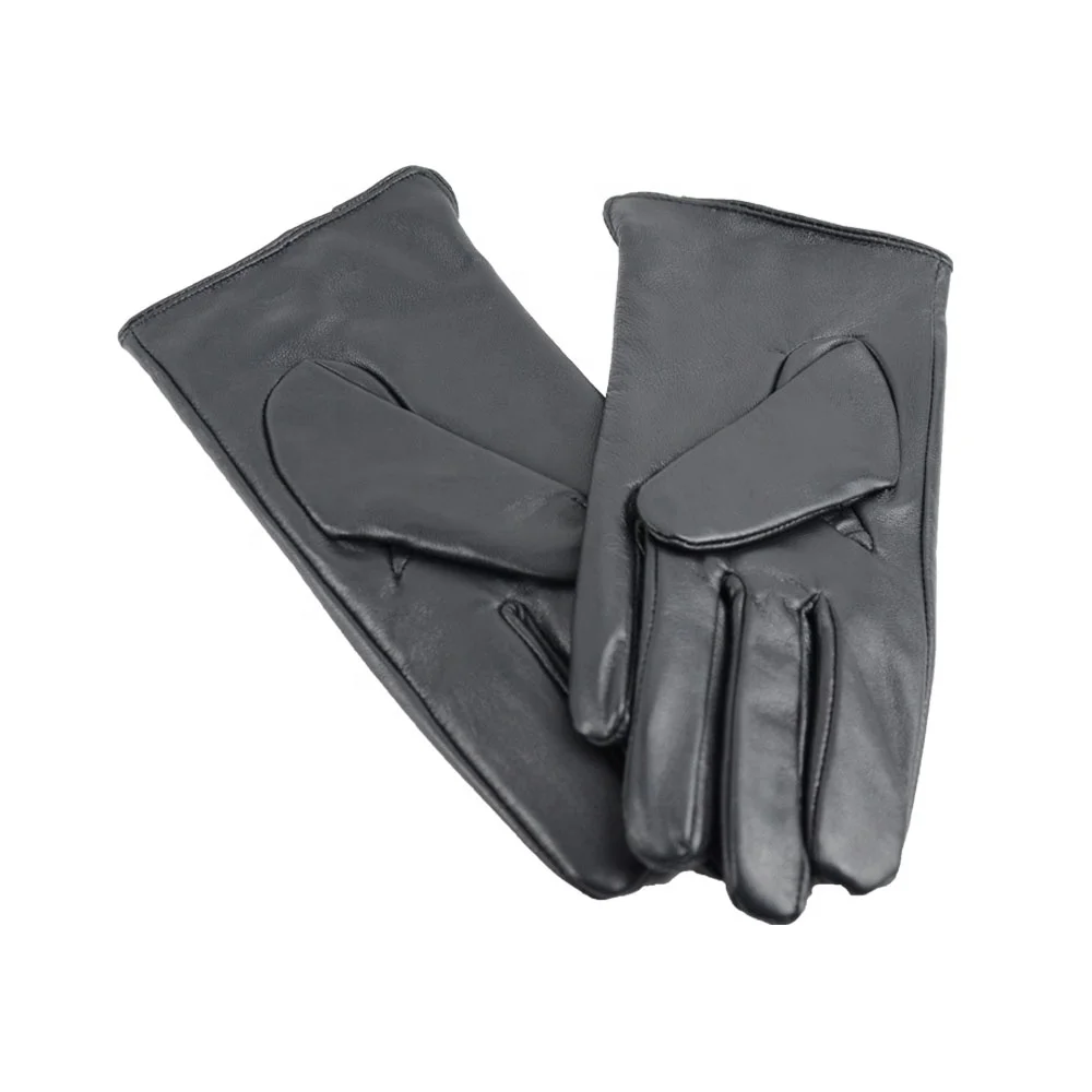 GLOVEMEN new design durable warm woman black Sheepskin windproof driving mens leather gloves