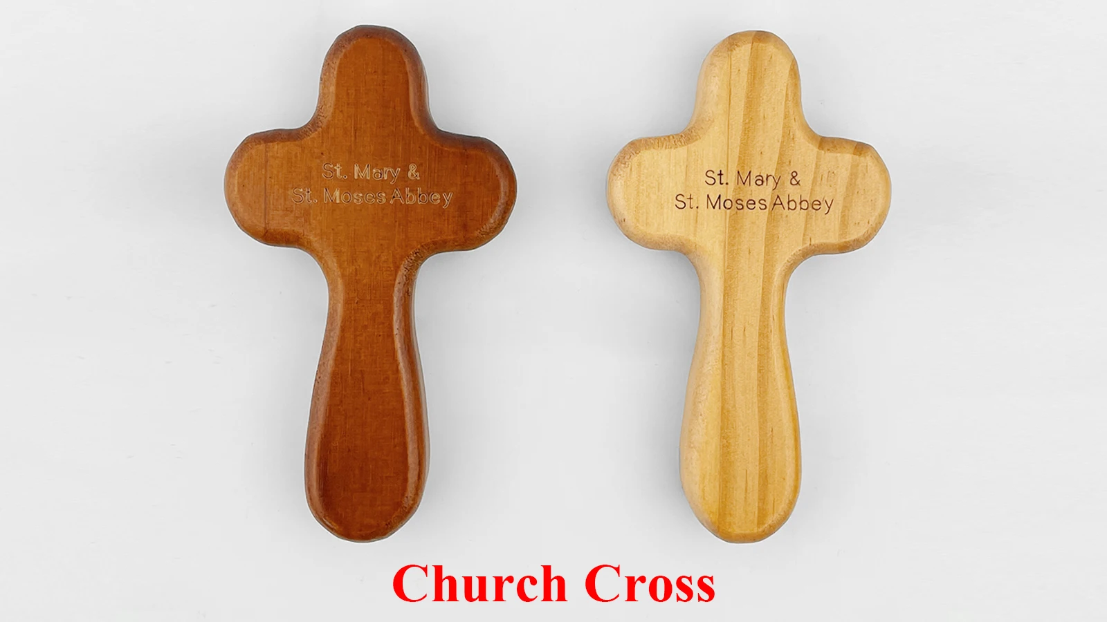 Hand Held Wood Clinging Cross Fine Prayer Comfort Holding Wooden Cross ...