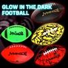 Red glow in the dark american football