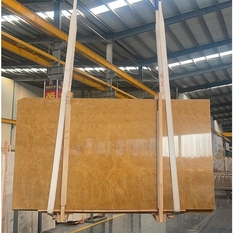 High Quality Modern Natural Yellow Marble Slab for Indoor Hotel Living Room Villa Decoration for Wall Marble Bathroom Vanity
