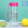 Rose red lid, transparent body, plastic cup