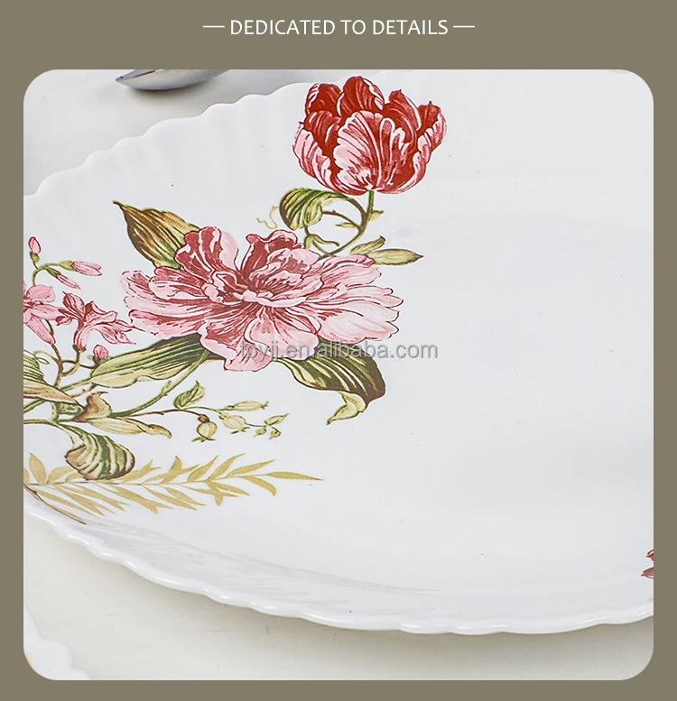 In Stock Cheap Dinner Set 38 Pieces Luxury Modern Dinner Set With