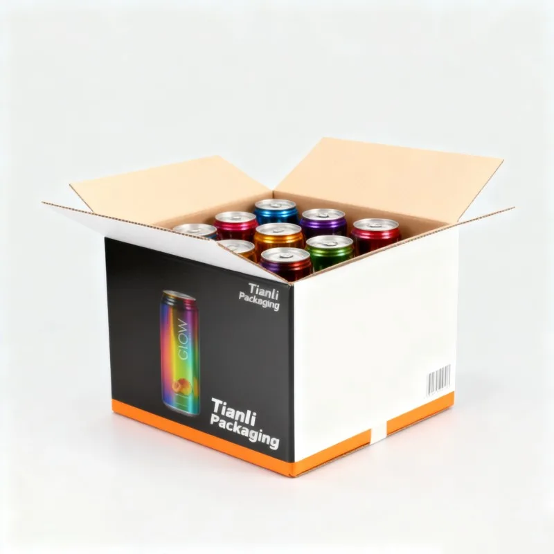 product customized design juice beverage packaging box soda beer corrugated paper box beverage can mailer box-5