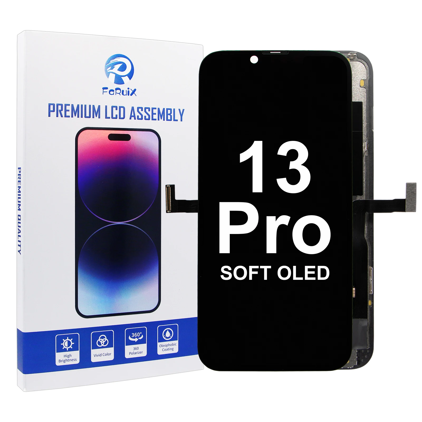 High Quality FRX 120HZ Soft OLED for Iphone 13 Pro Repair