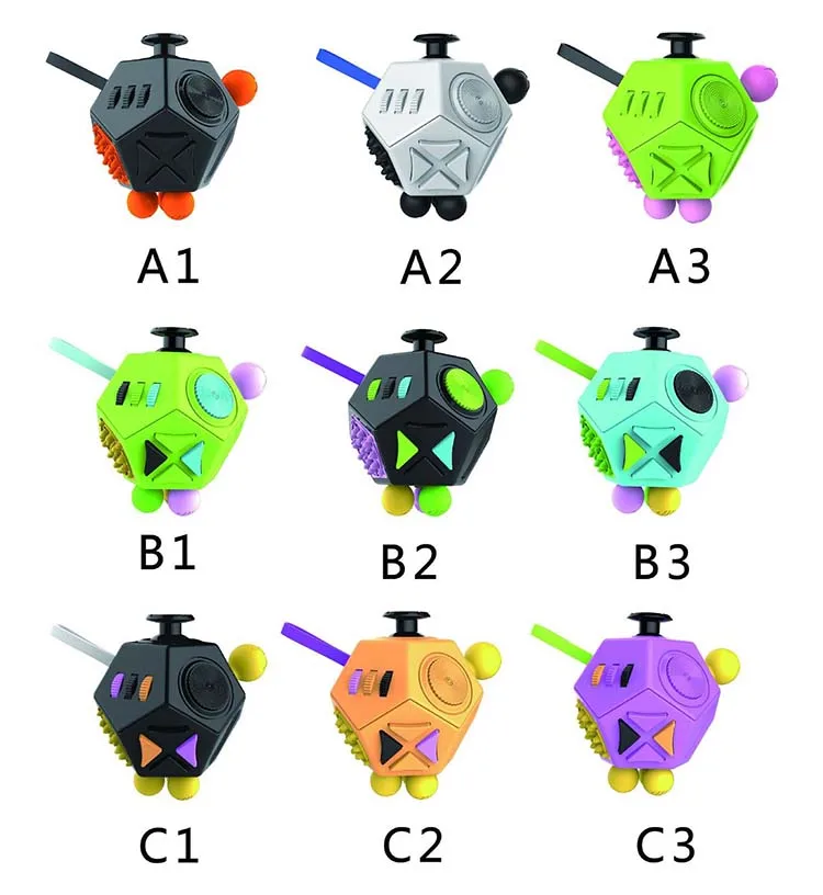 12 sided fidget cube 12 function fidget toy