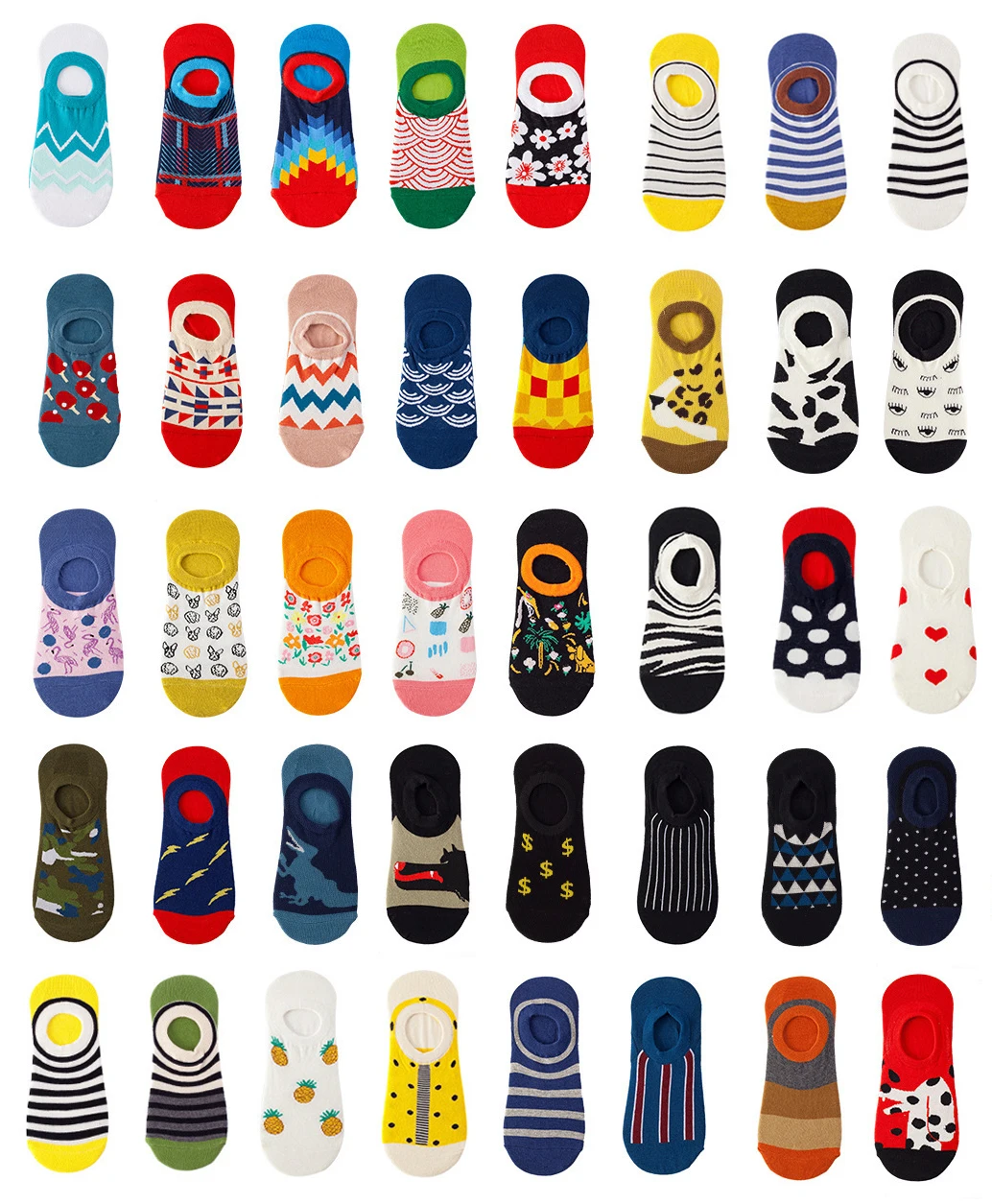 Socks Uron Custom No Show Socks Invisible Hidden Liner Non Slip Low Cut