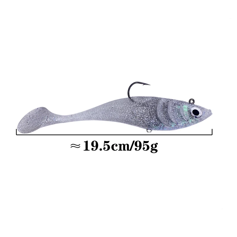 19.5cm95g Built-in Lead Imitates the Design of Small Fish, Creating Realistic Gills for Freshwater Universal Bait