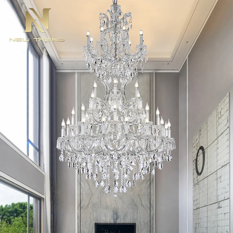 D87285 High Quality Restaurant Hotel Indoor Decoration Iron Crystal LED Chandelier Light