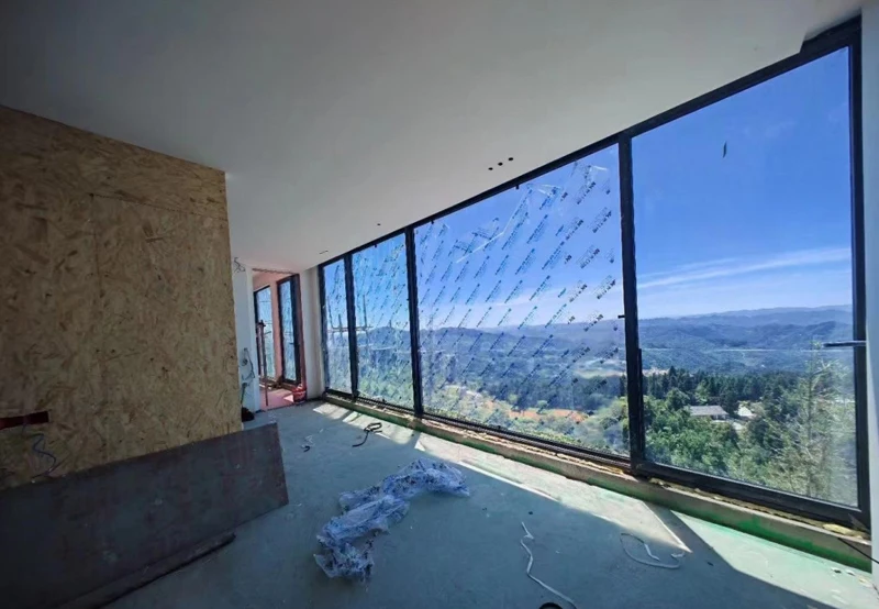 Windowall G45 Burglar Proof Window Designs Samples of Finished Aluminium Windows Outside Sliding Window