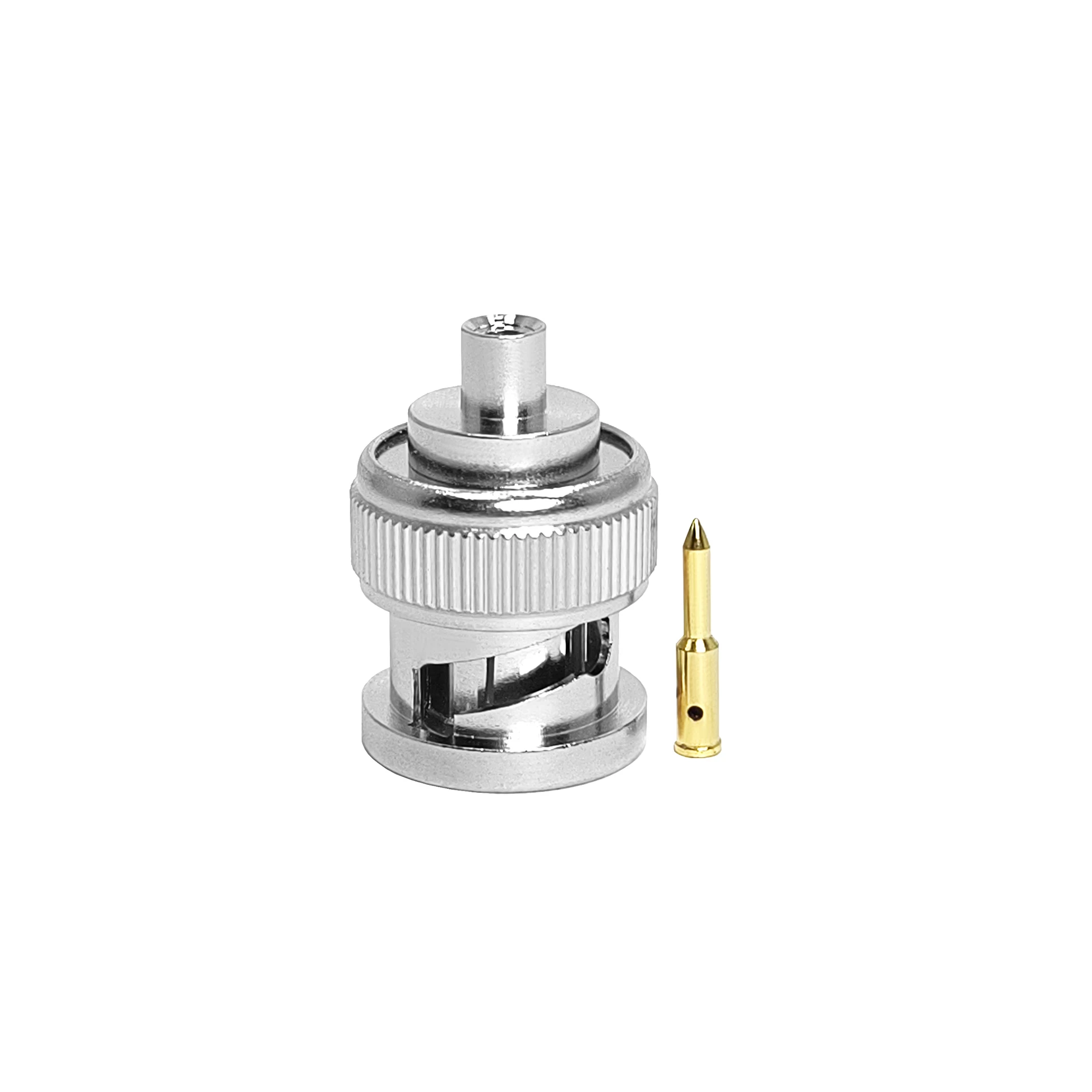 BNC-Stecker (männlich) für RG405-Koaxialkabel, 50-Ohm-Impedanz, für Hochgeschwindigkeits-Daten- und HF-Übertragung