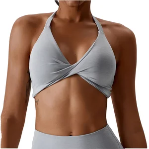 2026 New Arrivals Wholesale Custom High Impact Twist Front Beauty Back Fitness Active Sexy Women Sports Bra