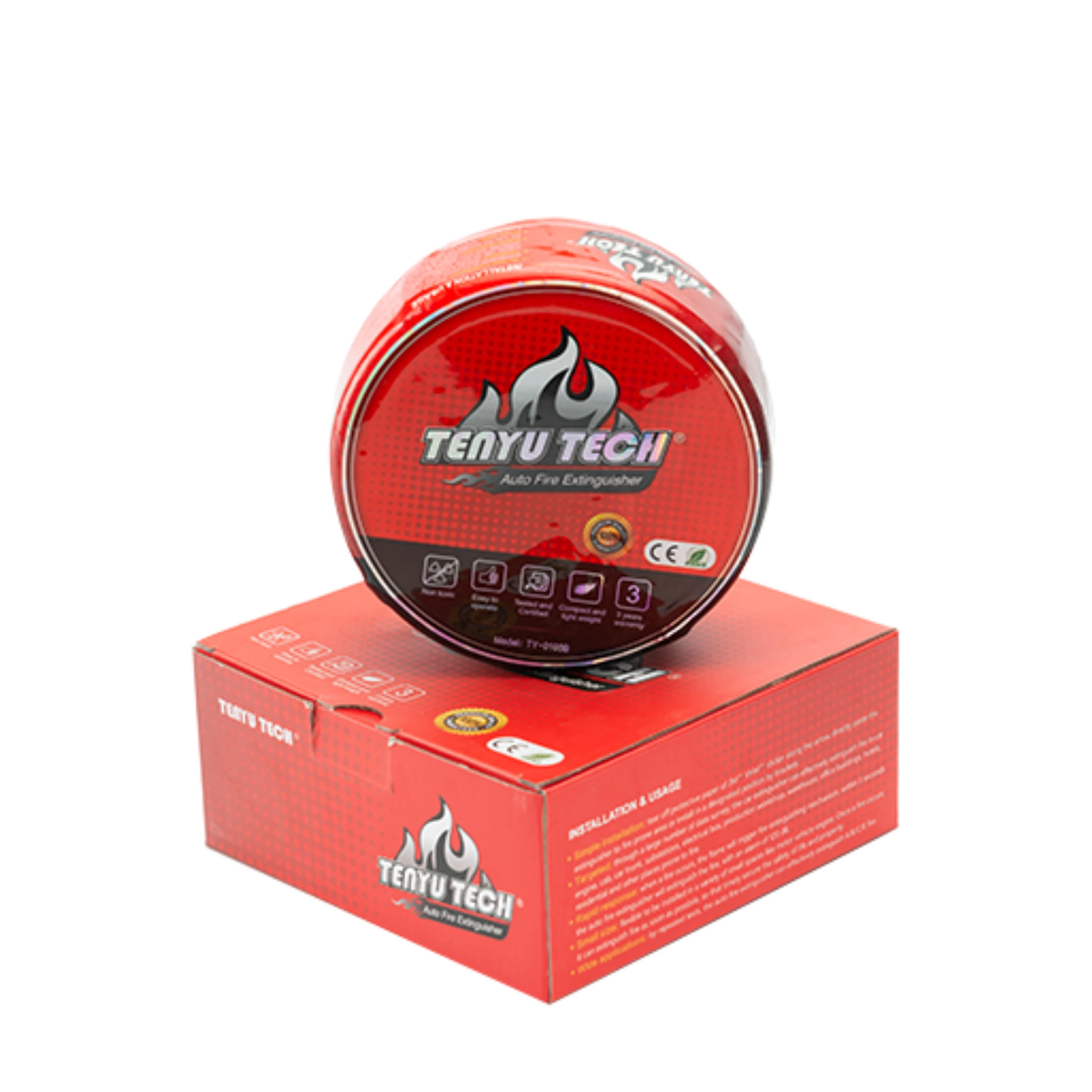 TENYU поставщик портативный размер ABC сухой порошок Автомобильный Автоматический Огнетушитель CE ISO9001