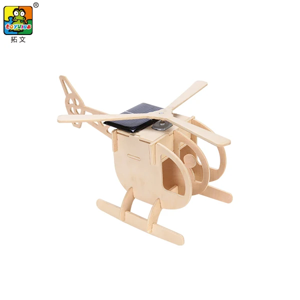 Aircraft Woodcraft Construction Kit 3D DIY Assembly  Jigsaw Puzzle Handmade Educational Woodcraft Set Model Kit Toy for Kids